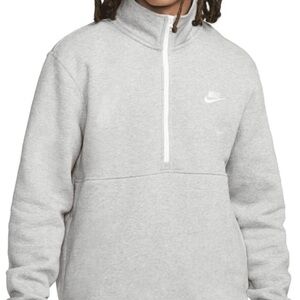 Nike Men's Gray Half-Zip Sweater